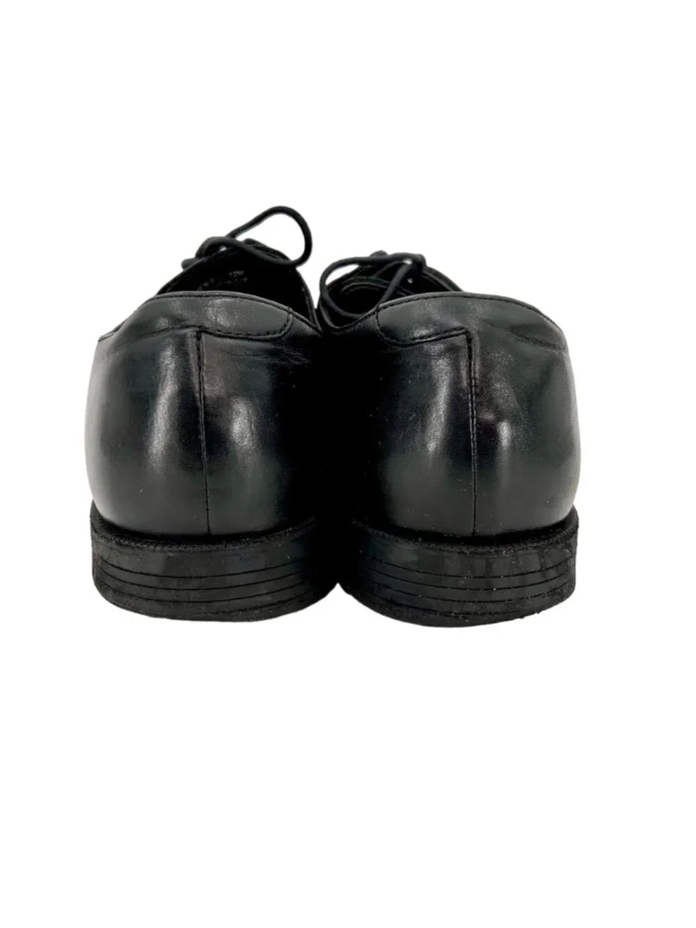 COLE HAAN BLACK TIE LEATHER LOAFER DRESS SHOES - 12M
